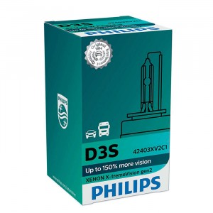 Ampoule Philips Xénon D3S X-tremevision 42403XV2 +150% - 79,95 €