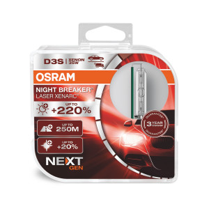Osram D3S Night Breaker Laser +220% - Duobox 169,90 €